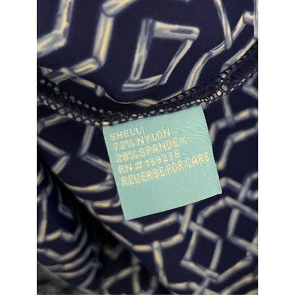 J.Mclaughlin Duffy Sheath Dress Queen Palm Rattan Blue Print XS/ S - Picture 5 of 6